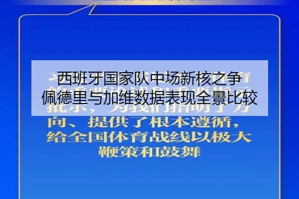 西班牙国家队中场新核之争 佩德里与加维数据表现全景比较